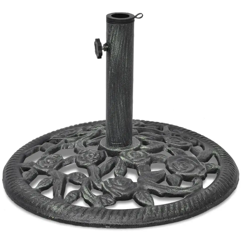 Cast Iron Umbrella Base 12kg - 48cm Heavy-Duty Outdoor Patio Stand