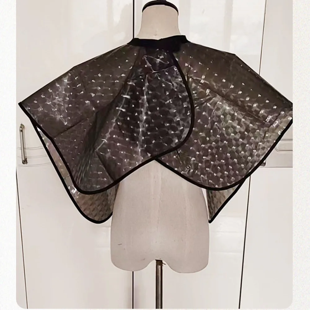 Oil-resistant Hair Cutting Cape Waterproof Large Hair Styling Shawl Reusable Water Ripples Salon Styling Smock