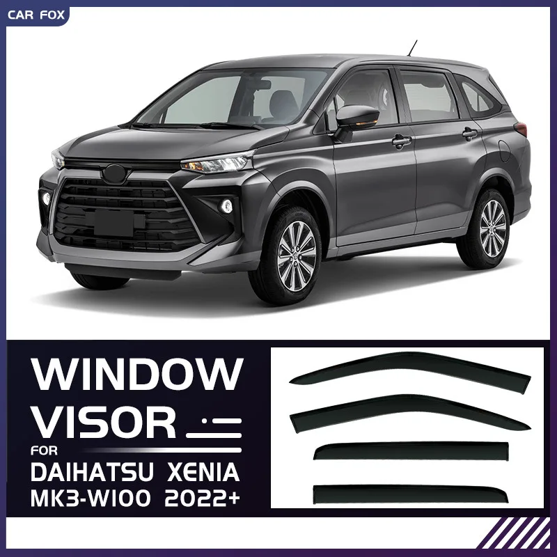 

Для Daihatsu Xenia F600 F650 W100 2003-2022+ Дефлекторы окон, козырьки от дождя и солнца, аксессуары для боковых окон автомобиля
