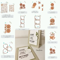 Square Circle 2025 New Metal Cutting Dies For Diy Scrapbooking Crafts Maker Photo Album Template Handmade Decoration