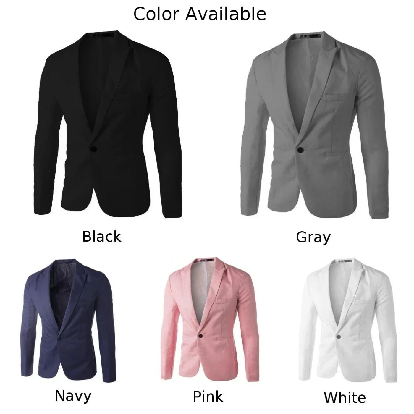 Männer formelle Anzug Jacken Business Uniform Arbeit Blazer Tops solide regelmäßige Slim Fit weißen Hochzeits anzug für Männer Blazer Jacke