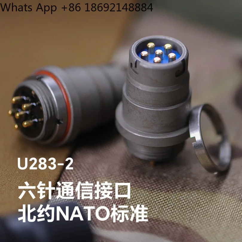 U283 6Pin female seat PRC152 PRC117G radio audio connector 65g spot quick delivery