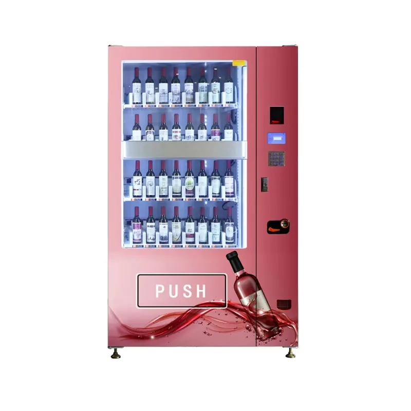 Automatic Beverage Vending Machines with Large Capacity Support Cash & Card Payments for Alcoholic Beverages Customized