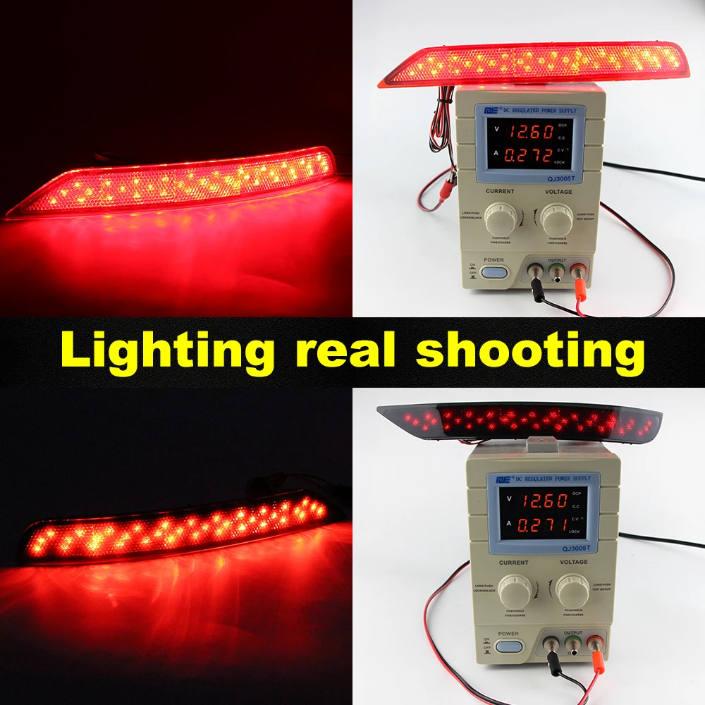 2 قطعة LED المصد الخلفي عاكس مصابيح لسوبارو فورستر 2009 2010 2011 2012 2013 2014 2015 2016 2017 2018 الذيل ضوء الفرامل #5