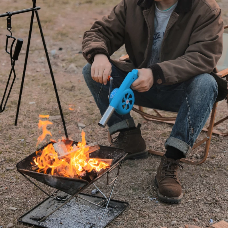 Manual blower Outdoor barbecue equipment hair dryer Small blow air combustion aid tool camping equipment