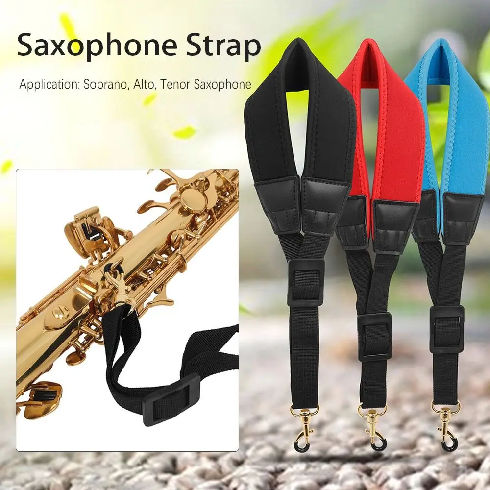 Durable Adjustable Saxophone Neck Strap Universal Soprano Alto Tenor Sax Saxophone Harness Sax Accessories Sax Neck Lanyard