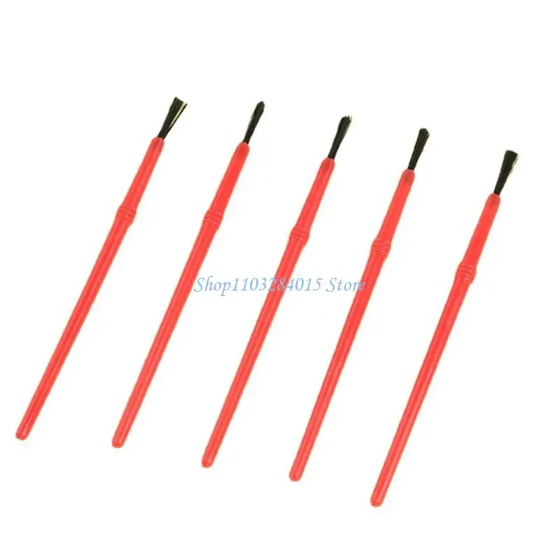 50Pcs Children Paint Brush Small Nylon Paint Brush for Acrylics Oil Gouache Watercolor Painting Rock Canvas Painting