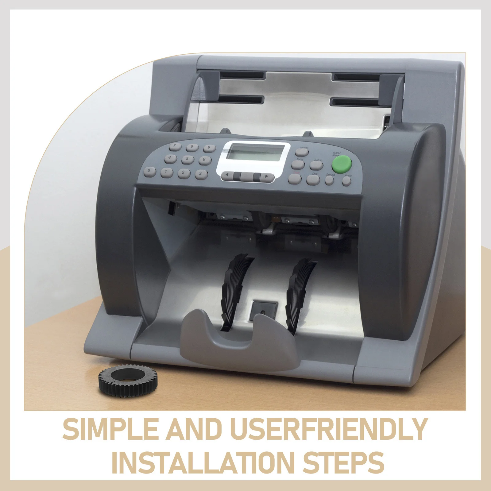 6Pcs Compatible Cash Counter Machine Gears for Easy Installation and Reliable Performance in Business Settings