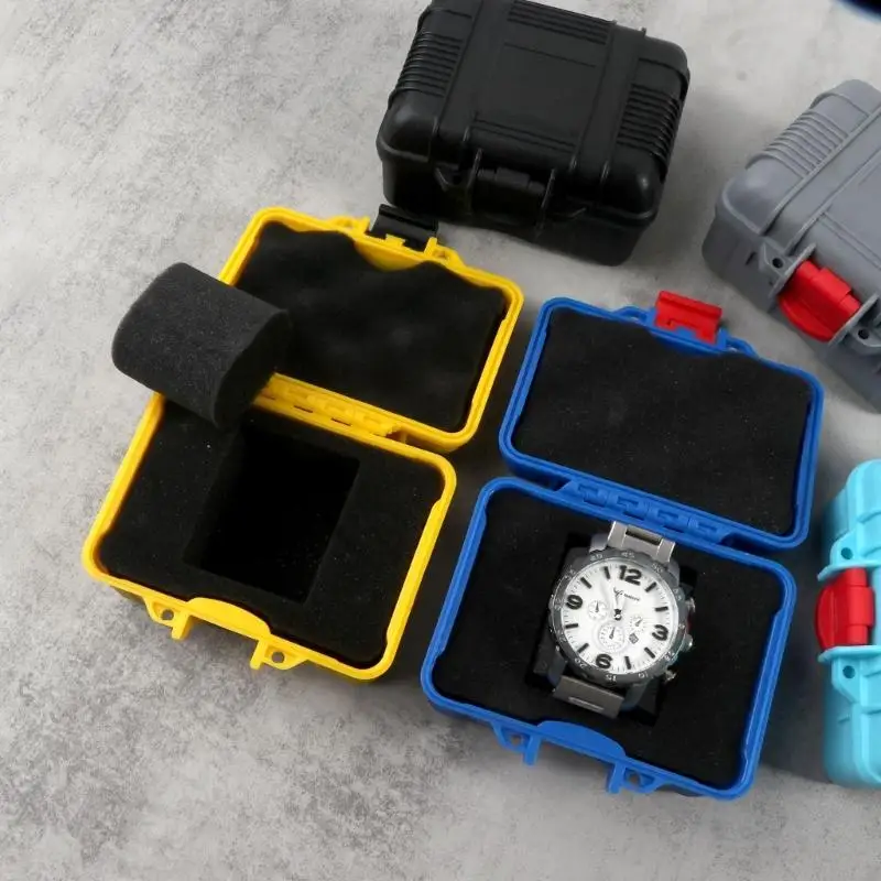 203C 1 Slot Impact-Resistant Watch Box Waterproof Watch Plastic Watch Storage Box ABS Material for Travel Watch