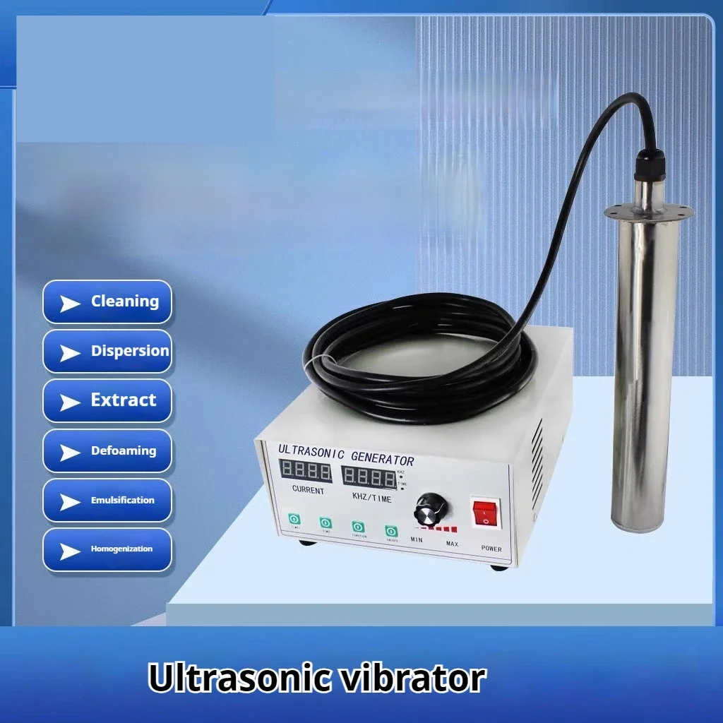 Industrial Input Ultrasonic Cleaner Vibrating Rod Dissolving Emulsification Defoaming Dispersion Ultrasonic Vibrating Rod 50HZ