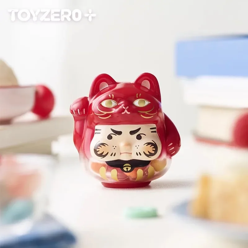 PP X MONSTER-Lucky Kitten Series Mystery Box, Jouets aveugles, Figurines d'action mignonnes, Ornements de bureau, Cadeau d'anniversaire Kawaii