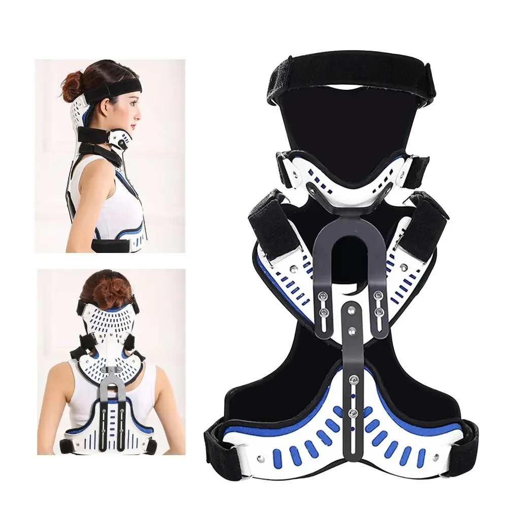 

Breathable Adjustable Cervical Collar Spine Thoracic Orthosis Head Chest Neck Fixed Brace Posture Corrector Support