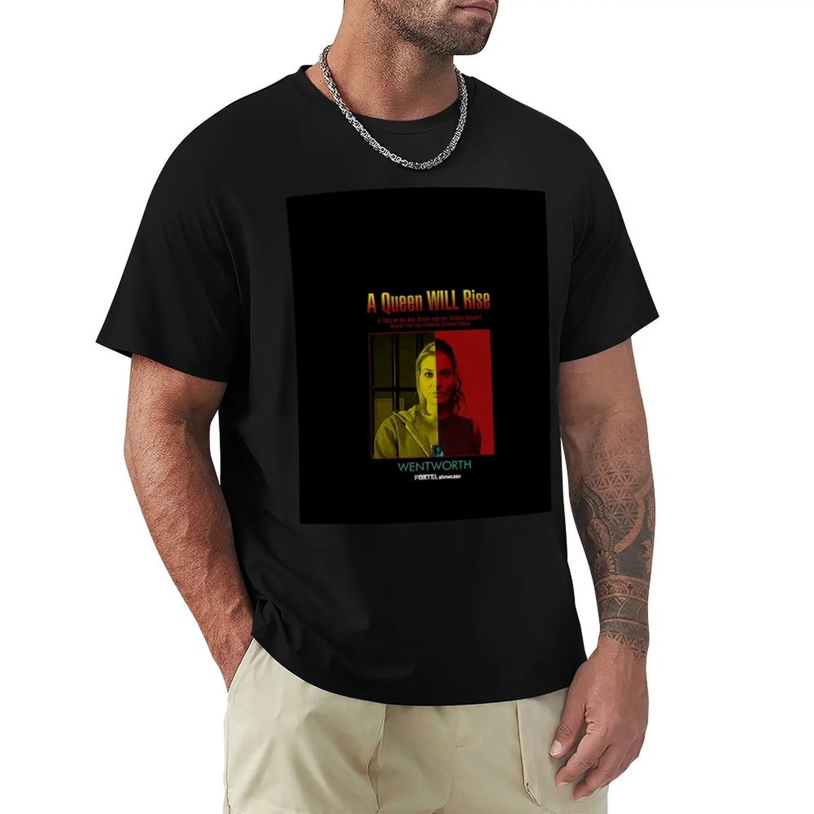 

A Queen Will Rise - Fanfic Cover T-Shirt vintage sweat cotton t shirt men