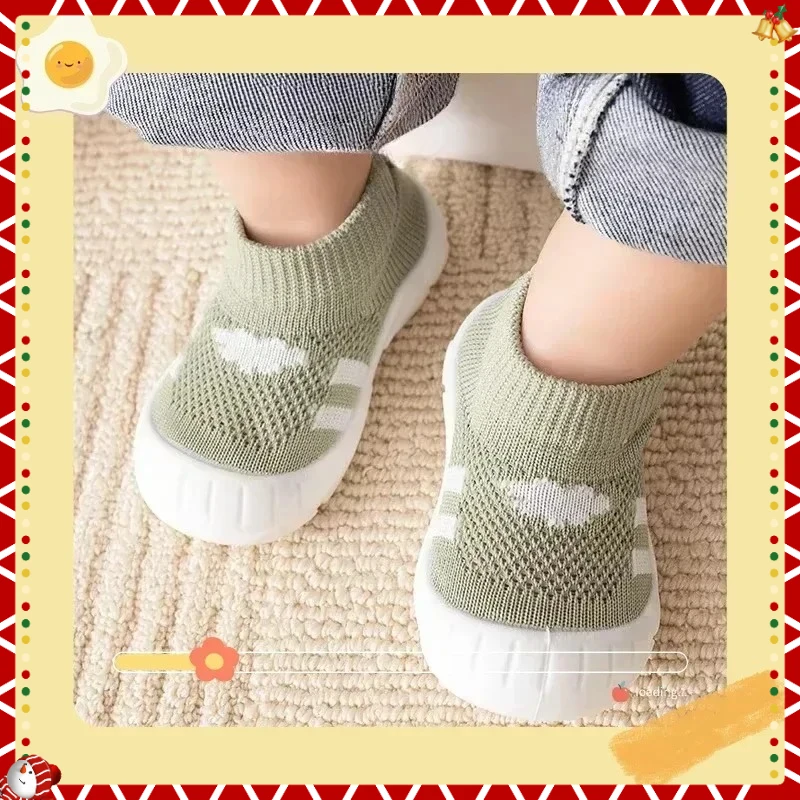 

Классический стиль, новая модная детская сетчатая обувь на мягкой подошве для малышей, сандалии с дышащей сеткой, детская вязаная повседневная обувь