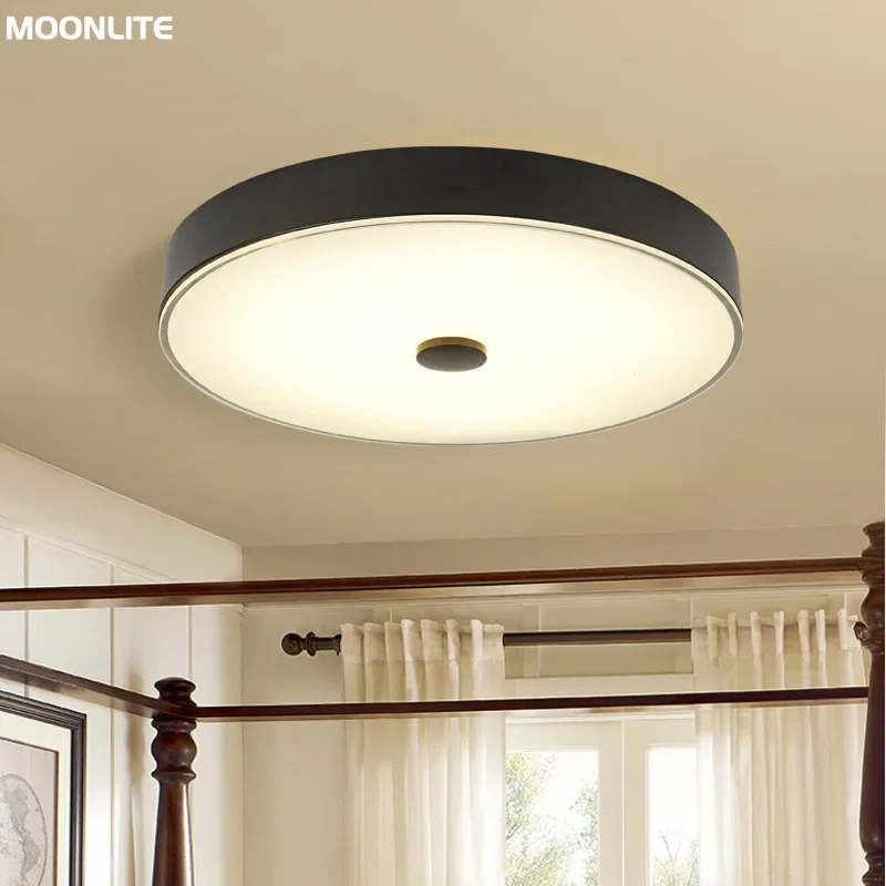 

American style ceiling lamp bedroom balcony aisle light round corridor light pastoral LED ceiling light