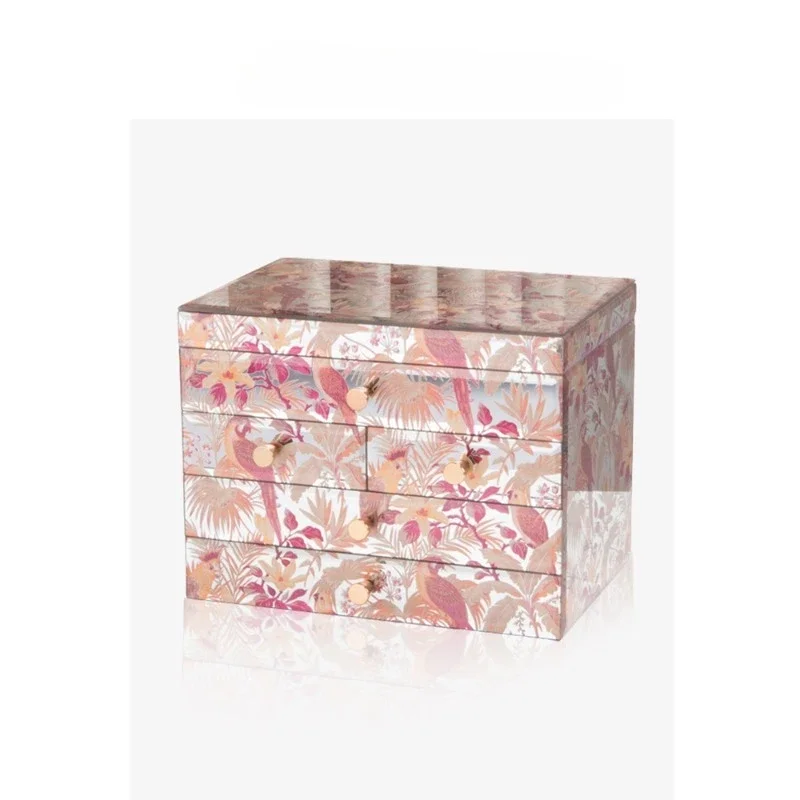 French jewelry box light luxury jewelry box jewelry storage box high-end exquisite large capacity
