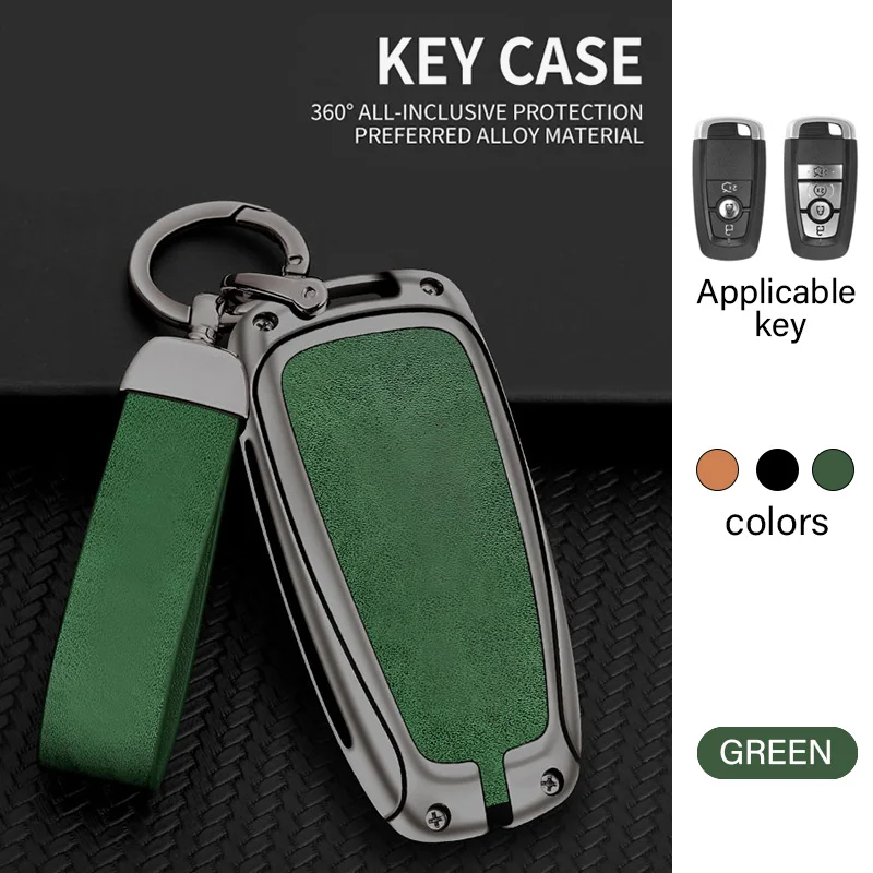 Para Lincoln Continental MKC MKZ MKX Navigator Z Nautilus Aviator Corsair 2017 2018 2019 2022, funda protectora de metal para llave de coche