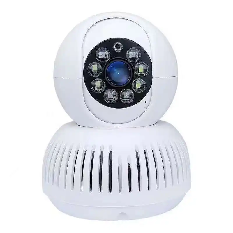 2MP 1080P V380 APP E27 Lamp Head Socket Full Color Smoke Alarm IP Camera AI Humanoid Detection Security CCTV Baby Monitor