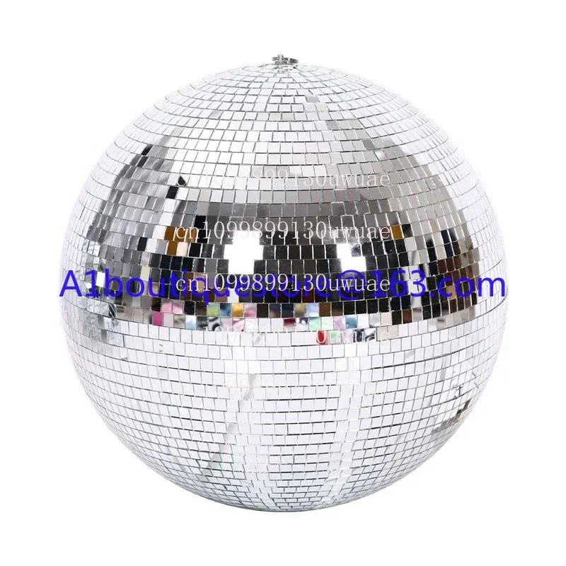 High Quality Hanging Glass Balls 24 Inch 60cm Silver Disco Mirror Ball with Motor Stage Dj Party Light Mirror