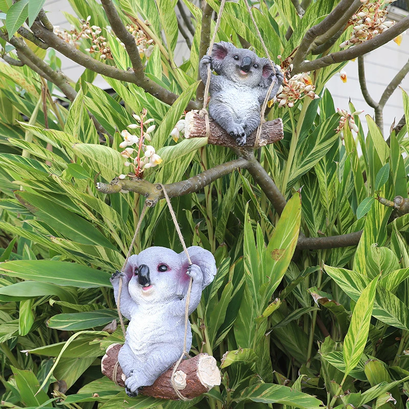 

Koala Sculpture Animal Panda Garden Landscape Garden Courtyard Villa Tree Hanging Decoration Artwork Simulation Koala