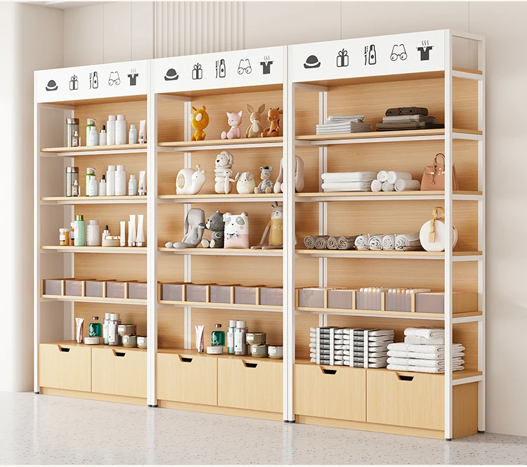 

Product Display Cabinet Supermarket Beauty Salon Cosmetics Display Skin Care Gifts Nail Art Samples Pet Store Shelves