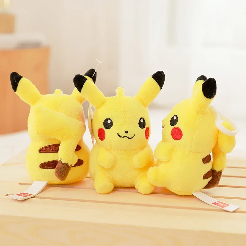 Porte-clés en peluche Pokémon authentique, pendentif Pikachu, beurre, livre, sac, jouets à breloques