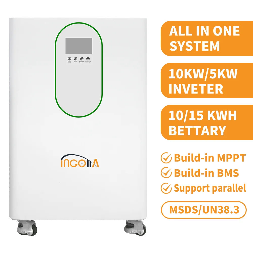 

10kw Hybrid Inverter All in One Phase 10kwh 200ah 51.2V Solar Lithium Battery for House