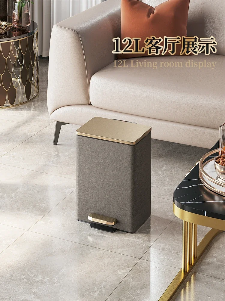 Germany's new 2024 living room trash can household light luxury high-end large-capacity sanitary bucket pedal office special