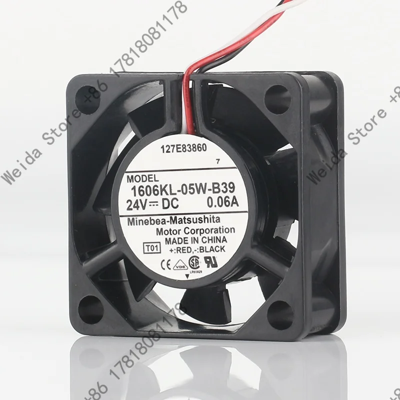 

New original NMB 5V 12V 48V DC 24V 0.06A AC EC 4015 40X40X15MM 4CM silent inverter copier three wire 1606KL-05W-B39 cooling fan