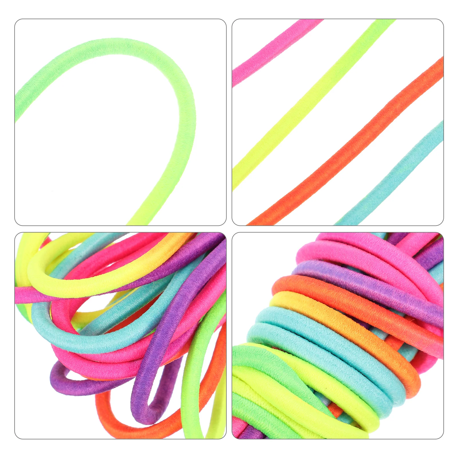 Kids Elastic Jumping Rope Kids Rainbow Elastic Jump Rope Gymnastic Rubber Band Jumping Rope durable Kids Game Exercise Equipment