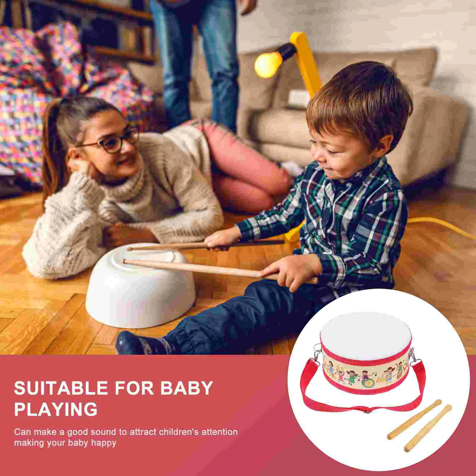 Musical Instruments Children's Snare Drum Kids Toy Cartoon Early Education Student