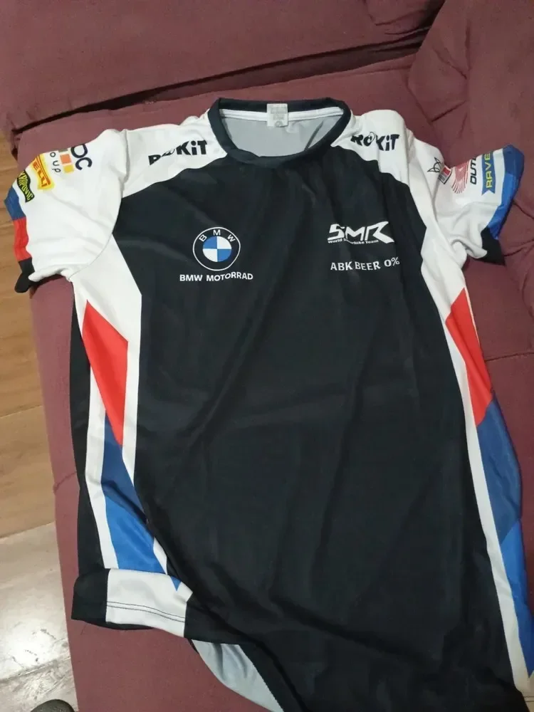 

2025 BMW Racing Suit Men's Summer Quick-drying T-shirt Motorcycle Short Sleeve Breathable Loose Fashion Casual Trend Y2K