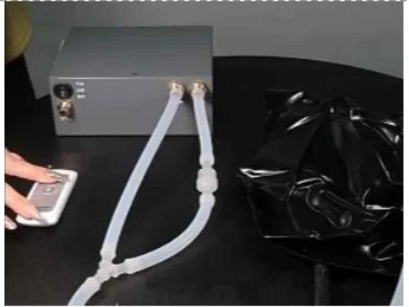 

Electric Vacuum Pump with Remote Control | Dual-Motor Negative/Positive Pressure Pump for Latex Vacuum Beds & Sleeping Bags