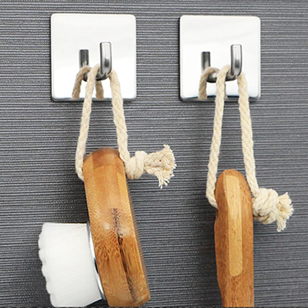 Modern Design Hook Strong Stick Wall Stainless Steel Adhesive Hooks for Hanging Extra Strength