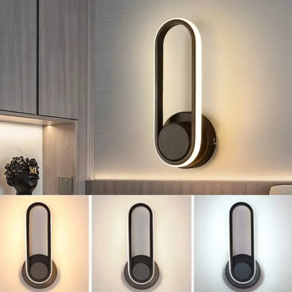 Modern Rotatable LED Wall Light For Aisle Stair Bedroom Bedside Living Dining Room Balcony Indoor Lighting Wall Sconce
