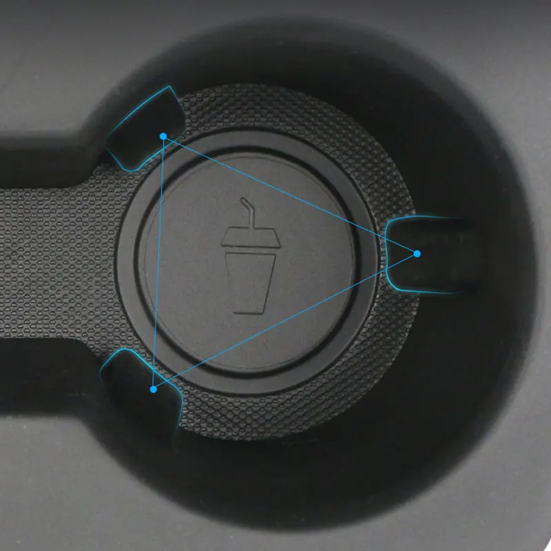 ل تسلا نموذج 3 Y 2017-2023 TPE حامل الكأس الناعم كوب ماء قاعدة شرب رف غطاء كوب سيليكون