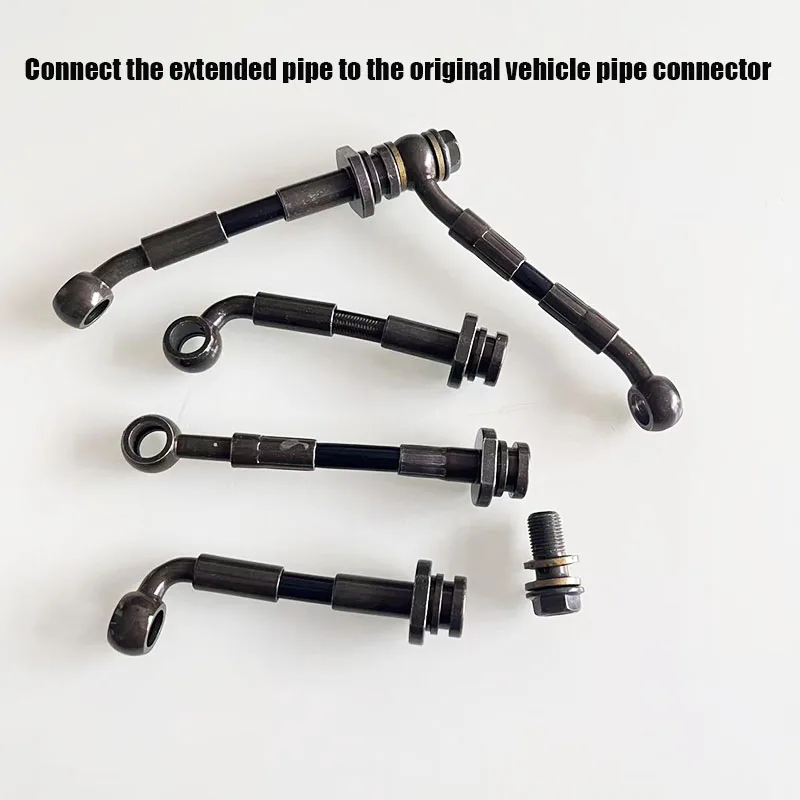 

Motorcycle Modification Front Rear Brake Hose Screw Female M10x1 90°Convex Disc Brake Oil Pipe AN3Universal Clutch Oil Line Pipe