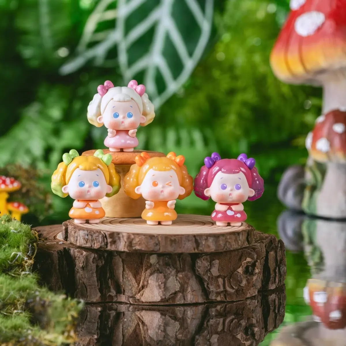 

Новый оригинальный запас Jiujiu первого поколения, глухая коробка с грибами, мини-настольный орнамент, украшение, подарок, милые игрушки, гранулы, слепая сумка