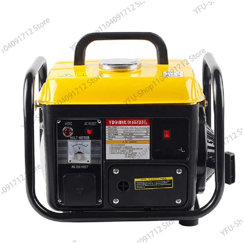 800W Low Noise Gasoline Generator Portable Household Micro Brushless Two Stroke Single Phase Gasoline Generator 220V