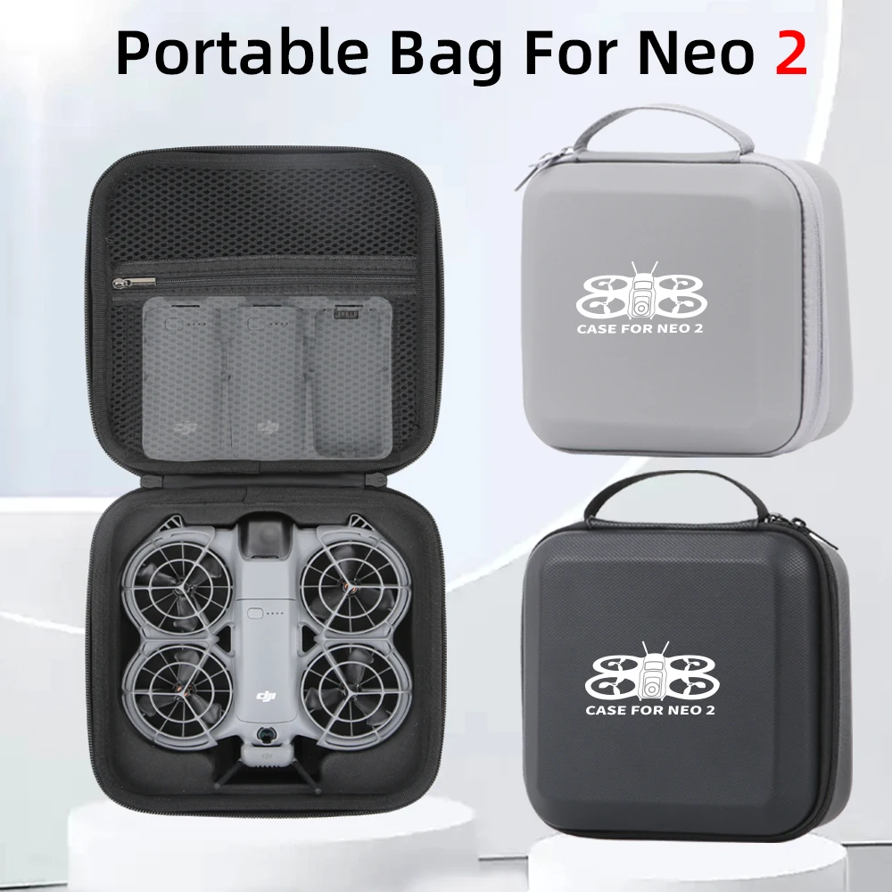 Lagerung Tasche Für DJI Neo 2 Fly PU Tragetasche Wasserdichte Reise Harte Box Handtasche Für DJI Neo 2 Drone Zubehör