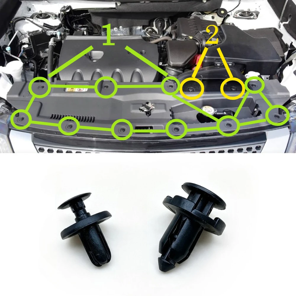2 Piece Engine Air Cleaner Intake Cover Shell for Outlander 2016-2020 Water Tank Protective Plate Buckle Accessories