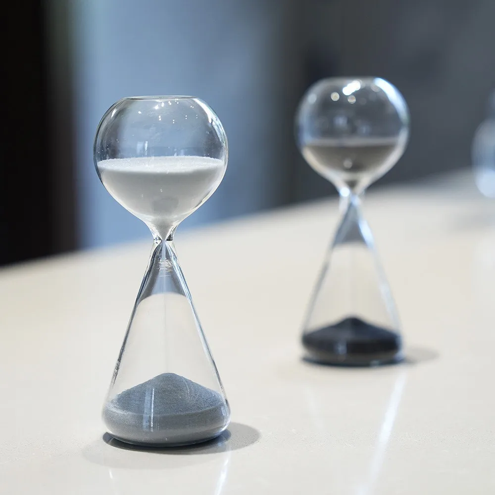 CX Home Glass Hourglass Timer 15 Minutes Meteor Hourglass Home Ornament