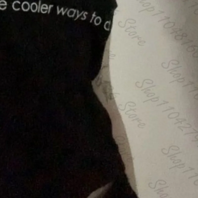 Y2k Style Goth Letter Print Vintage Street Women Grunge T-shirt Clothes Aesthetic 2000s Tops Cute Emo Girl Crop Slim Baby Tee image 3
