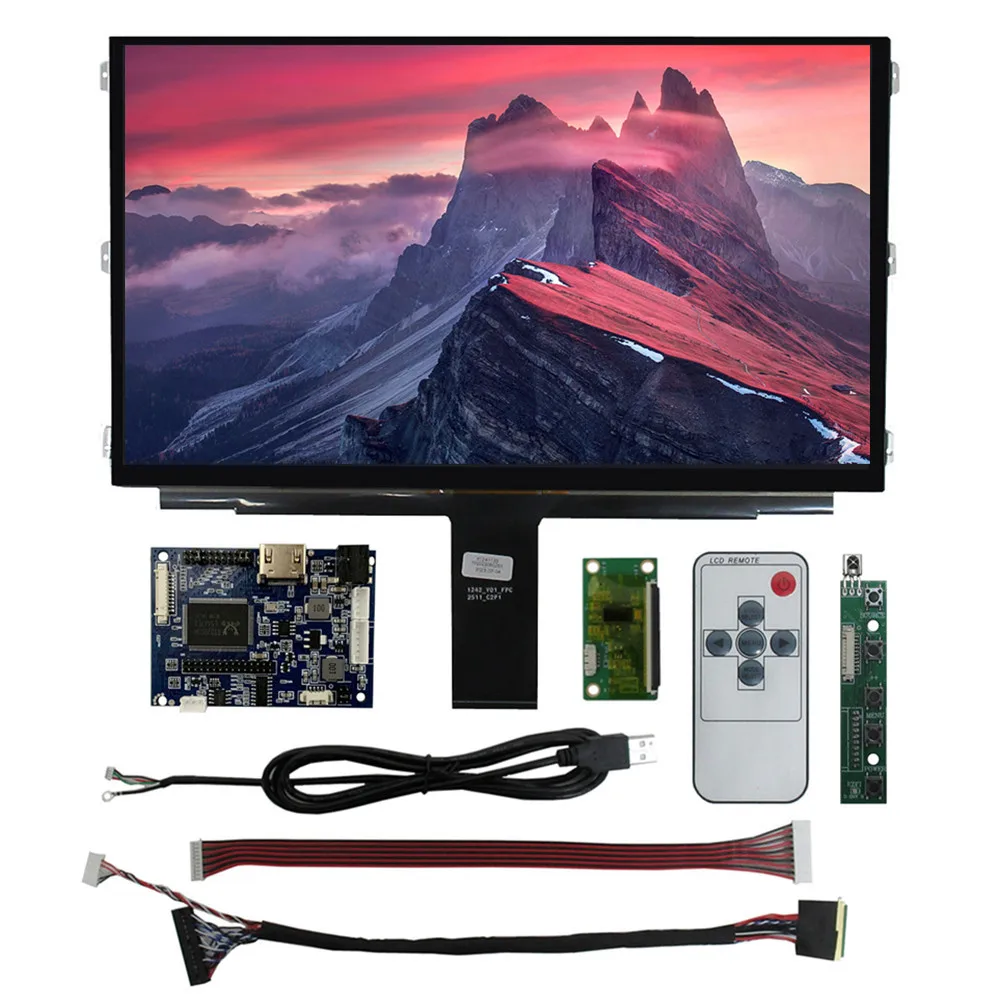 13.3 Inch Monitor LCD Display Screen Driver Control Board HDMI-Compatible Digitizer Touchscreen For Raspberry Pi PC Orange Pi