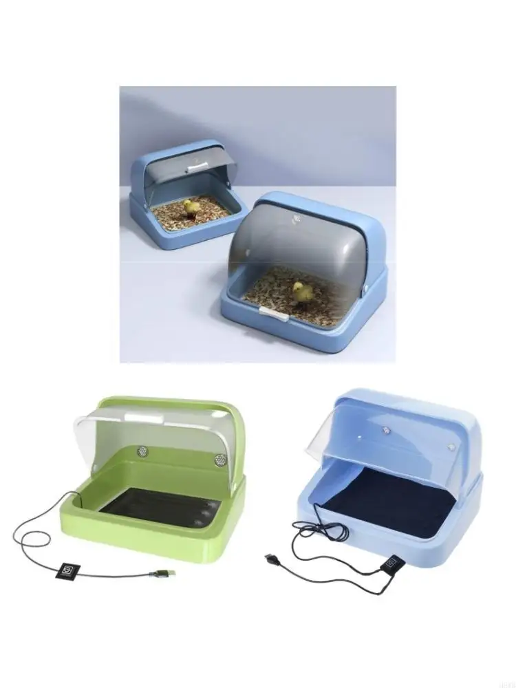H8WB Stainless Steel Bird Brooder Clear Viewing Window Consistent Warmth Easy Monitoring For Poultry Avians Hatching Breeding