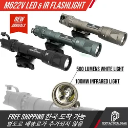 Światło taktyczne SF M622V Latarka Vampire Scout Light Widoczne/IR LED Światło broni z przełącznikiem DS07 QD ADM Picatinny Rail Mount