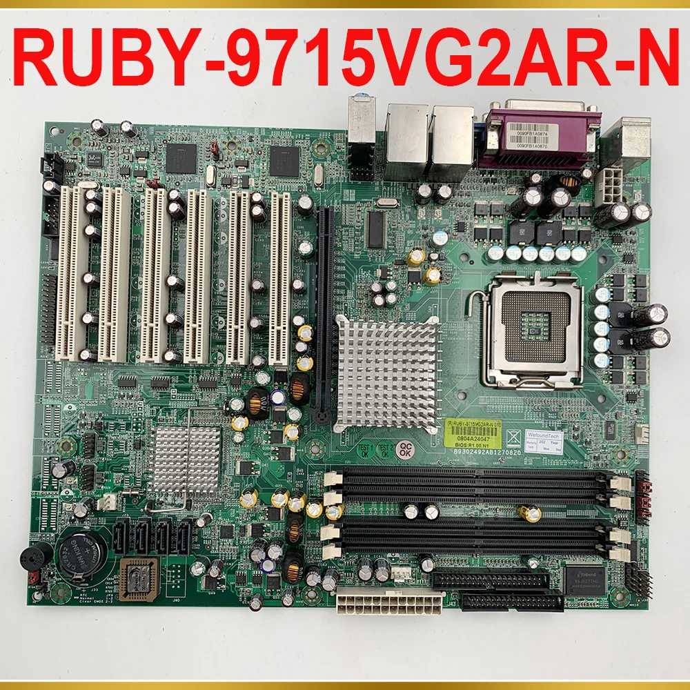 

For Industrial Control Equipment Motherboard B9302492AB1270820 LGA 775 RUBY-9715VG2AR-N