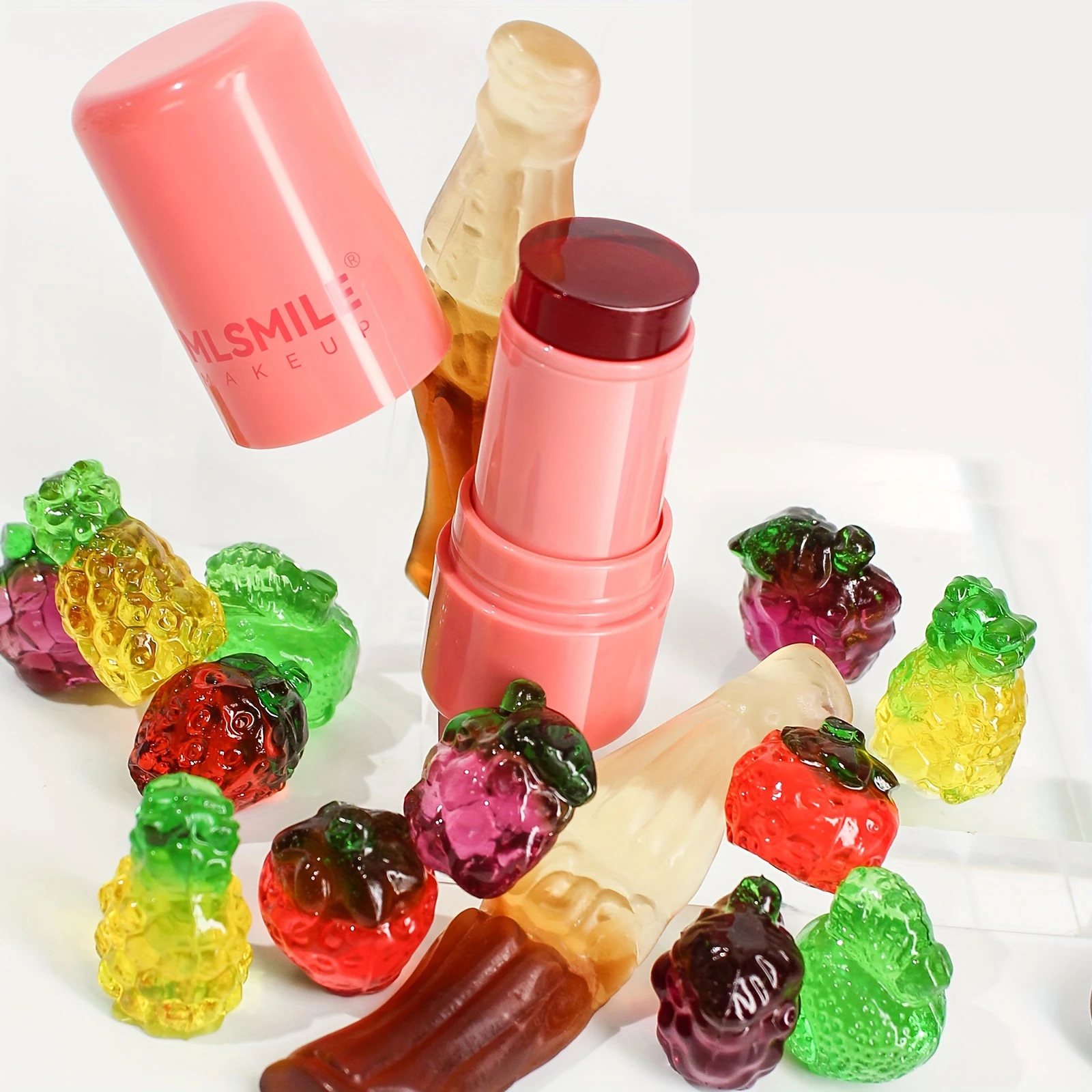 Jelly Blush Stick Lip and Cheek Stick, Multi-purpose Jelly Tint Jelly Blush, Water Jelly Tint,Blush Cooling Water Tint Sheer Lip