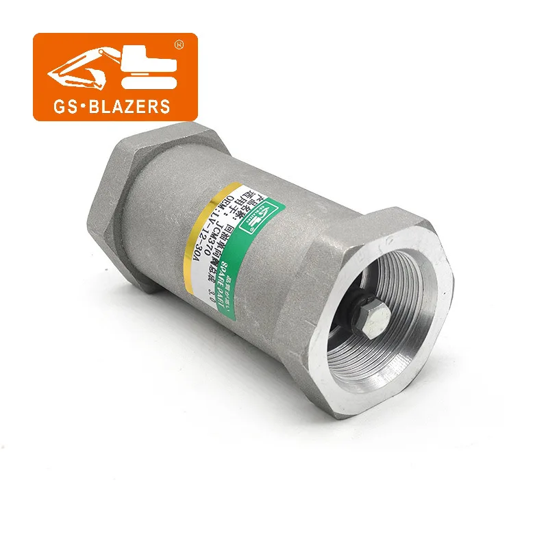 For JCM370 Excavator Return Check Valve Assembly Bypass Valve 3.0 Pressure LV-12-30A