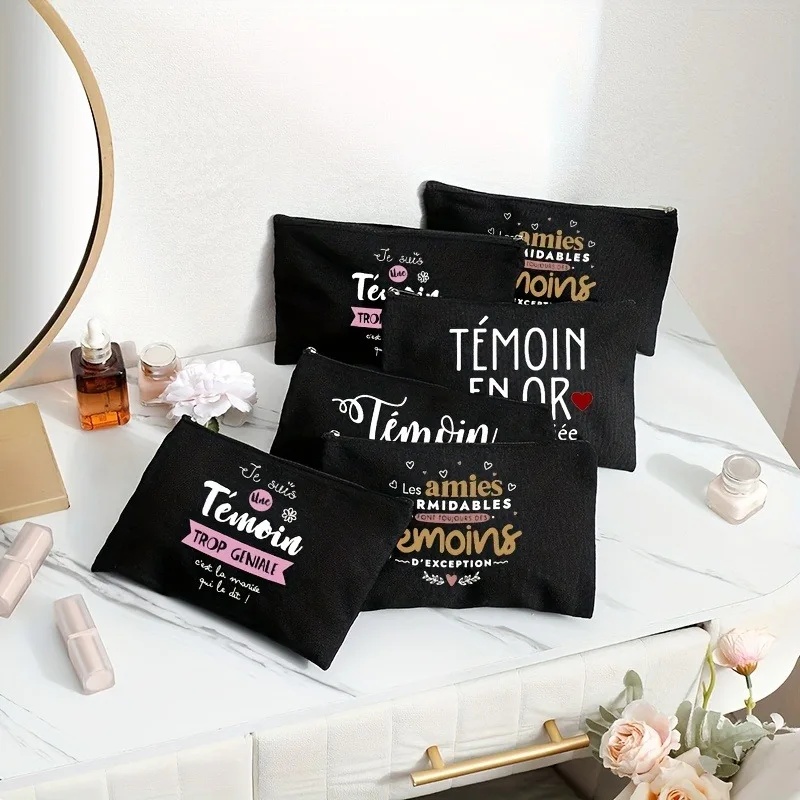 

I Am A Great Witness Makeup Bag - Durable Polyester Fiber Fade Resistant Zippered Makeup Bag Suitable for Travel and Party Gifts